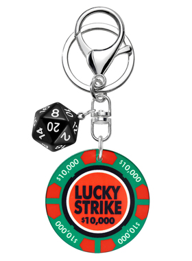 LUCKY STRIKE转运筹码钥匙扣高级感骰子挂件ins风个性包包车钥匙