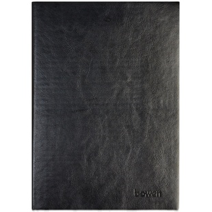 bowen博文551商务笔记本喷边设计软皮面A5记事本双层皮对表日记本定制企业LOGO办公大学生文具用品加厚25K