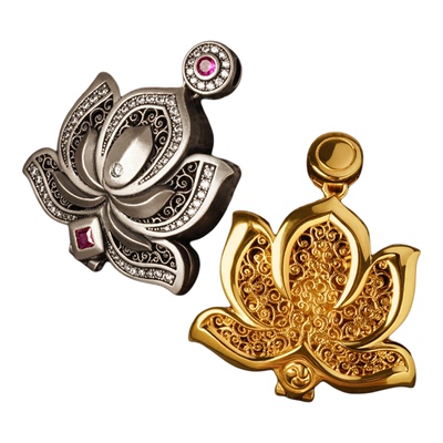 传是地藏王菩萨吊坠男女纯银项链