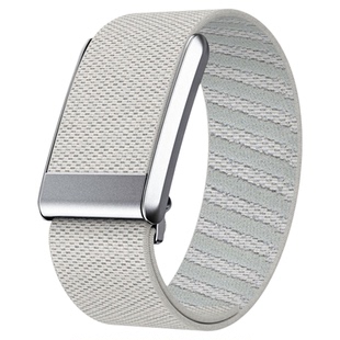 适用whoop5.0表带手环弹力尼龙带黑勾运动羊绒手环whoop4.0手表带