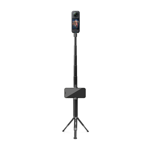 Insta360影石One X5全景相机专用手持滑雪隐形自拍杆360X4Air/X3隐形延长杆配件vlog视频伸缩支架落地三脚架
