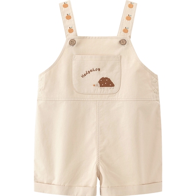 乖奇熊婴儿宝宝夏季纯棉背带短裤