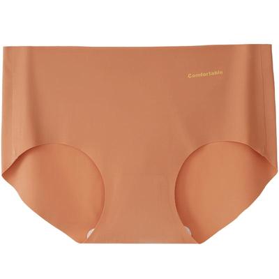 浪莎无痕内裤女士冰丝性感秋冬薄款透气一片式中腰女式女生短裤ZW