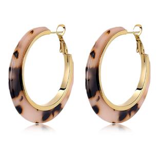 赵露思同款玳瑁耳圈女2026新款爆款高级感秋冬复古豹纹耳环耳饰