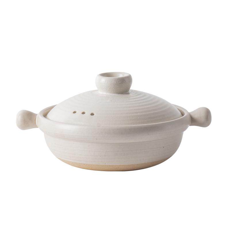 万土烧陶锅素色粗土锅家用陶瓷炖肉炖菜煲仔饭锅干烧砂锅 耐高温