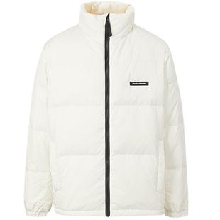 美特斯邦威立领面包羽绒服男女同款冬季新款简洁通勤保暖羽绒外套