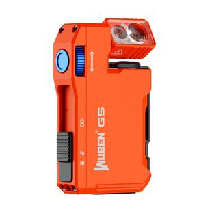 务本G5橙色限定便携灯磁吸强光手电筒头戴户外登山徒步红蓝灯闪