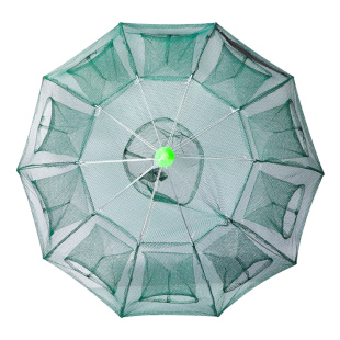 折叠捕虾网捕鱼笼只进不出黄鳝龙虾网笼虾笼花篮鱼网渔网抓扑渔具