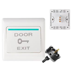 86型门禁开关自动复位家用免开锁多功能出门按钮开关门铃面板小区