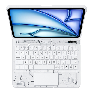 iFacemall新款旋转妙控键盘适用苹果ipad键盘air7保护套壳6平板专用5蓝牙pro11英寸智能10一体9便携透明静音