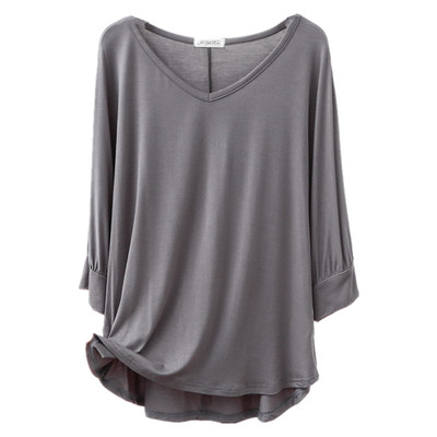 莫代尔短袖T恤大码打底衫上衣