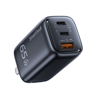 闪魔65W氮化镓充电器线多口适用苹果iPhone17华为小米笔记本电脑手机pd通用usb快充typec插头macbook三口ipad