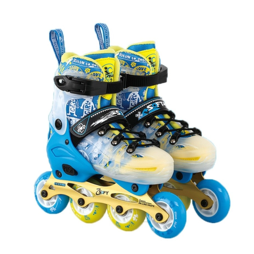 SOFT专业溜冰鞋儿童全套装花式轮滑鞋男女中大童旱冰滑冰鞋初学者