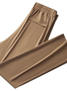 夏季新款天丝桑蚕丝男士休闲裤