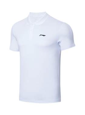 新品羽毛球服李宁运动短袖POLO衫