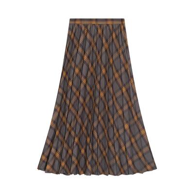 GLOBAL WORK 半身裙女春季新款流行气质淑女小众百褶裙115671