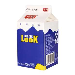 光明LOOK酸奶噜渴早餐奶解酒养胃儿童益生菌低温冷藏牛奶458ml