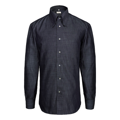 UGENTLE意式教父领牛仔绅士衬衫