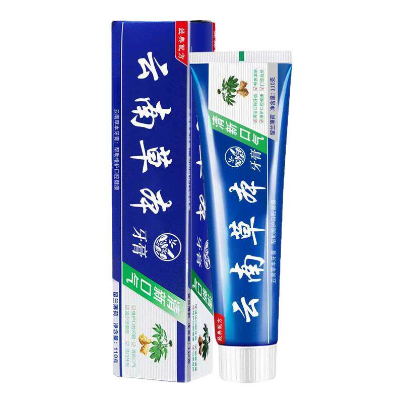 致朵三七薄荷牙膏去牙渍清新口气冰爽美白牙齿家庭装