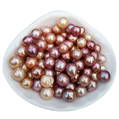 爱迪生天然淡水散装大颗妖紫珍珠