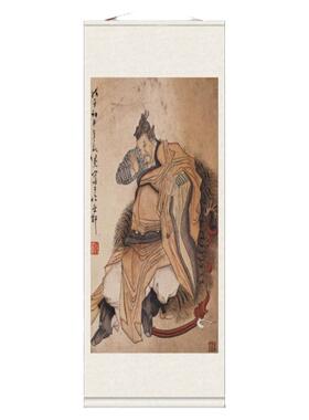 武松打虎图水浒传人物横幅挂画