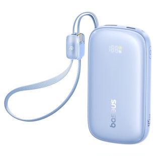 【充电宝3c认证可上飞机】倍思2026新款充电宝大容量20000毫安超薄小巧便携自带线快充移动电源适用苹果6专用