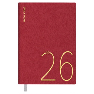 荔枝纹皮2026年日程本A5周计划本weekly考研时间管理自律打卡日历记事本商务办公定制可印logo工作笔记本本子