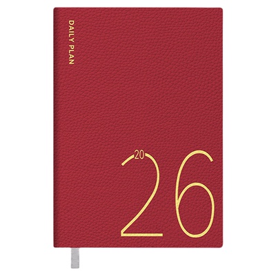 荔枝纹皮革2026年周计划日程本A5