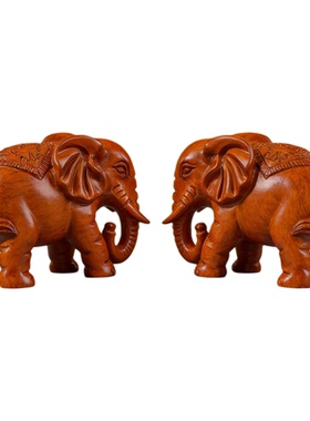 观自在中式大象摆件客厅装饰品2026新富玄法大师布局专用工艺2026