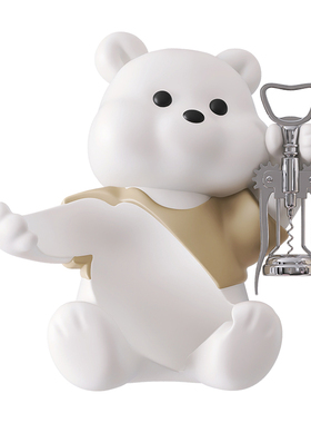 创意可爱小熊红酒架摆件