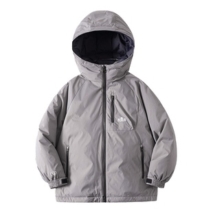 2025新款冬季男童羽绒服儿童加厚御寒防水冲锋衣大童冬装男款外套