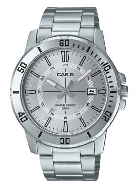 Casio/卡西欧 轻奢石英复古简约时尚小众情侣防水表MTP-VD01D-1E2