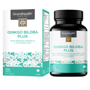 加拿大 grand health Ginkgo Biloba Plus 银杏叶 精华 300粒