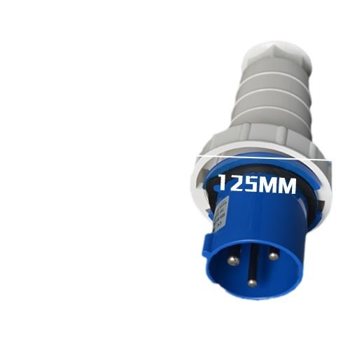 工业插头插座三芯3P125A IP67航空防水防爆阻燃工业插头043可批发