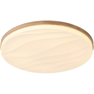 原木日式卧室灯高级感星砖北欧护眼RG0全光谱led儿童房简约吸顶灯