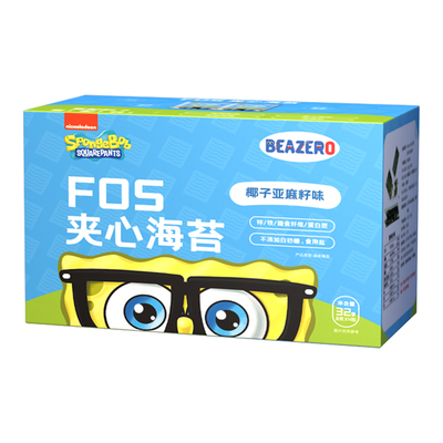 未零beazero海绵宝宝夹心海苔1盒