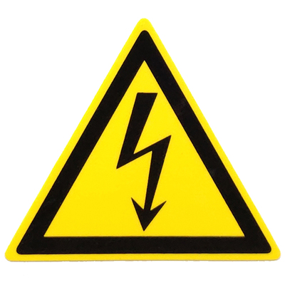 推荐艾瑞达不干胶三角闪电标志