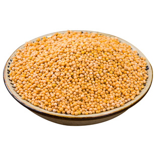 纯天然白芥子 白芥籽新货正品包邮500克 生白芥子可打粉 可炒芥籽