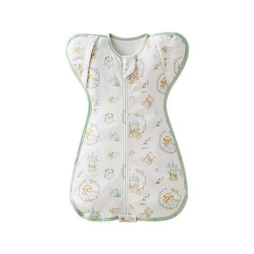 十月结晶婴儿防惊跳睡袋新生儿投降式纯棉小月龄襁褓防惊吓神器