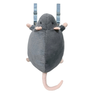 可爱花枝鼠双肩包创意老鼠毛绒公仔玩偶背包仿真鼠鼠送闺蜜礼物包