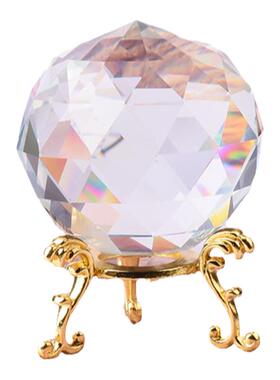 水晶球多切面球轻奢珠宝柜台