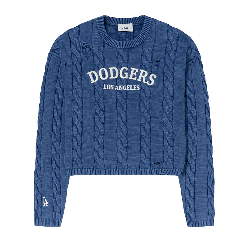 【自营】MLB毛衣毛衫新款女装时尚潮流休闲复古运动服户外套头衫