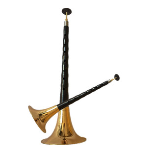 精品舞台演凑优质黑檀乌木唢呐乐器大GAB升CD降E小F调全套雕花碗