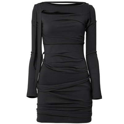 韩国设计师品牌镂空连衣裙