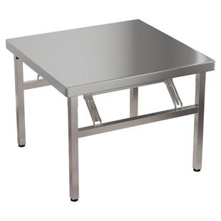 方形不锈钢折叠桌家用简易工作台摆摊可折叠餐桌小桌子商用方桌厚