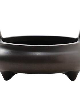 源器冲天耳三足铜香炉供奉香炉