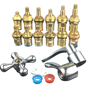 水龙头配件阀芯龙头铜阀芯全铜陶瓷芯水笼头扳手铜阀开关内芯阀伐
