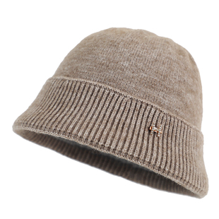 老人帽子女冬天中老年羊毛妈妈帽中年羊绒毛线帽围巾加厚保暖奶奶