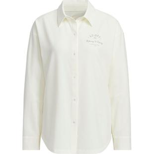 Adidas/阿迪达斯官方正品W VB SHIRT女士长袖凉感翻领衬衫JN7779