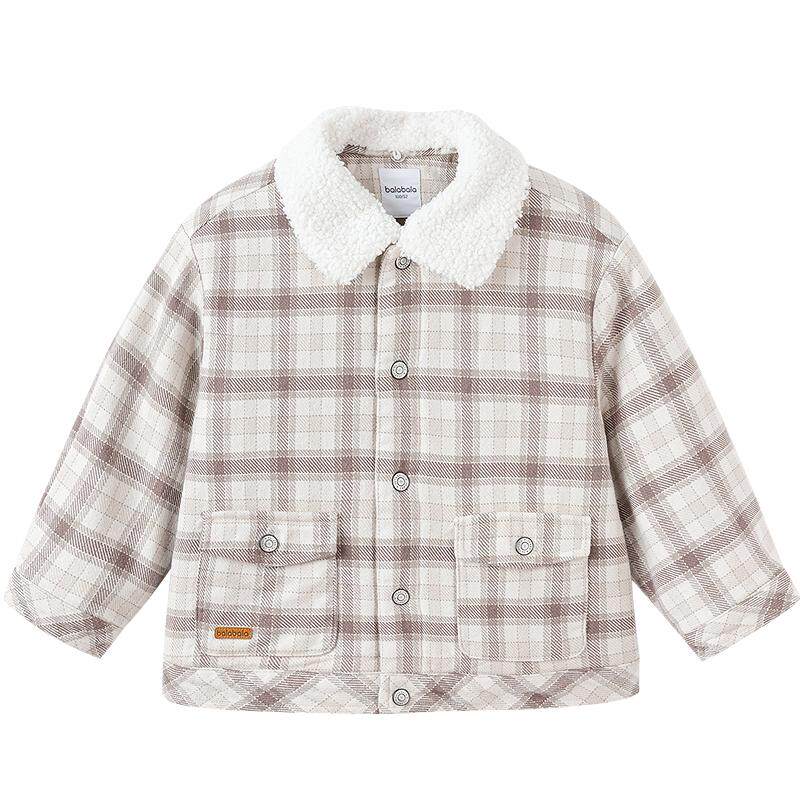 巴拉巴拉棉服男新颖有趣口袋外套
